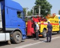 Wypadek w Dobrołęce: Tir zablokował drogę [ZDJĘCIA] 
