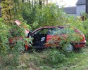Nowa Wieś Wschodnia: Samochód zjechał z drogi i uderzył w drzewo. Kierowca trafił do szpitala [ZDJĘCIA]