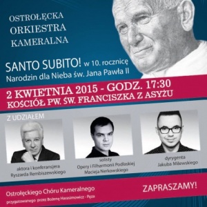 Koncert "Santo Subito!" w parafii św. Franciszka z Asyżu w Ostrołęce