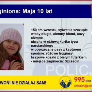 Zaginiona 10-letnia Maja z Wołczkowa odnaleziona w Niemczech