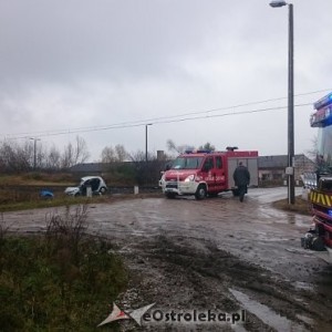 Wypadek na przejeździe kolejowym pod Ostrołęką