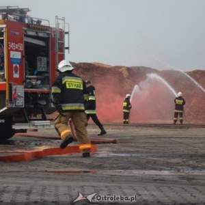 Akcja ratunkowa na terenie zakładów Stora Enso w Ostrołęce [ZDJĘCIA]