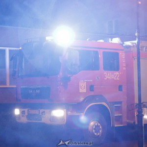 Pożar „osobówki” w centrum Ostrołęki