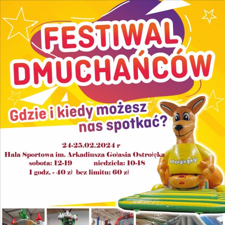 Niesamowicie Wyskokowy Halowy Festiwal Dmuchańców w Ostrołęce to już w ten weekend! Mamy dla Was bilety! [KONKURS]