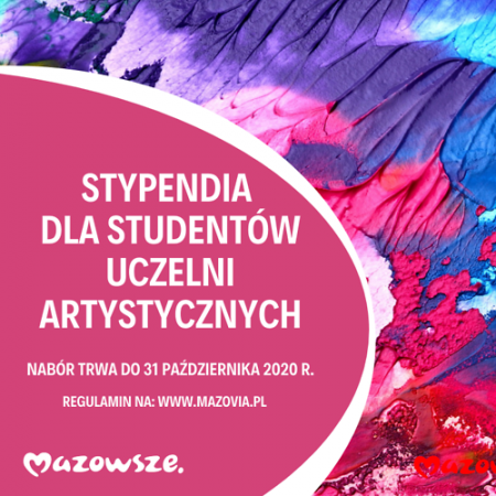Stypendia marszałka dla młodych artystów z Mazowsza
