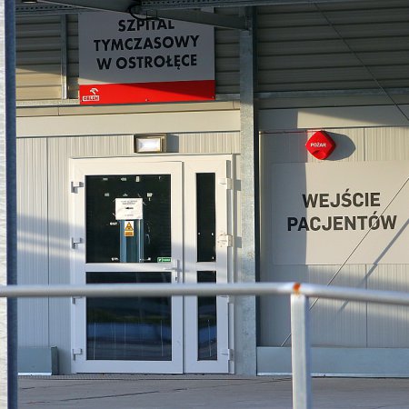 Szpital tymczasowy w Ostrołęce wznowił działalność