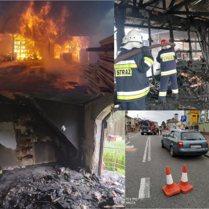 Pożary i wypadki – pracowita doba ostrołęckich strażaków [ZDJĘCIA]