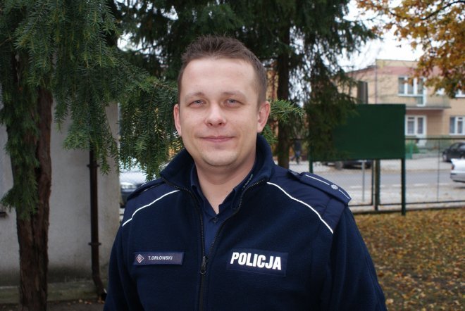 mł. asp. Tomasz Orłowski