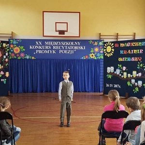 XX Międzyszkolny Konkurs Recytatorski "Promyk Poezji"