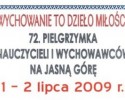 72. Ogólnopolska Pielgrzymka Nauczycieli na Jasną Górę