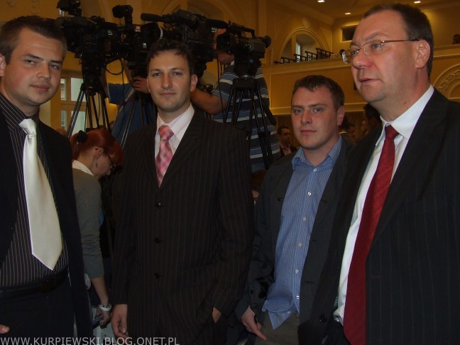 Na zdjęciu pd lewej: Arkadiusz Dobkowski, Adam Kurpiewski, Marcin Ciborowski, Andrzej Kania (fot. kurpiewski.blog.onet.pl)