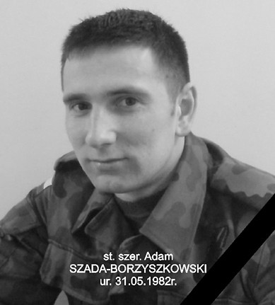 <b>Starszy szeregowy Adam Szada-Borzyszkowski</b> (fot. PKW Afganistan)