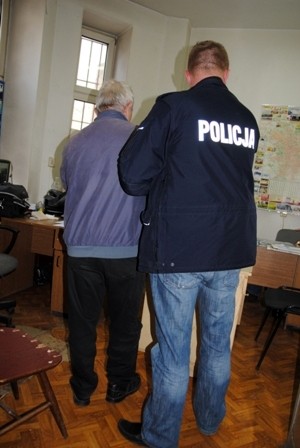 Sprawca ataku zatrzymany przez policję (fot. lodzka.policja.gov.pl)