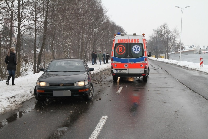 Do wypadku doszło na ul. Goworowskiej (fot. R. Dawid)