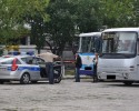 Zderzenie autobusów na dworcu ostrołęckiego PKS (ZDJĘCIA)