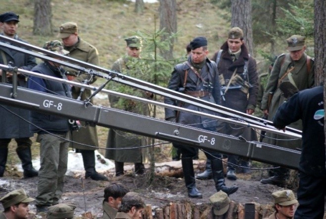 Na planie filmu "Historia Roja, czyli w ziemi lepiej słychać" (fot. eOstroleka.pl)