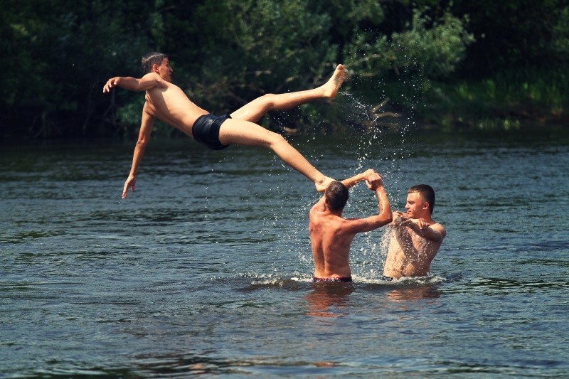 Plaża miejska w Ostrołęce tętni życiem