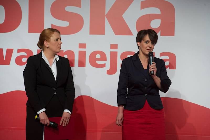 Elżbieta Jakubiak i Joanna Kluzik-Rostkowska (fot. jaroslawkaczynski.info.pl)