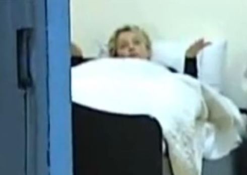 Julia Tymoszenko w celi (fot. youtube) 