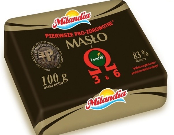 Masło Milandia omega 3&6 jest prozdrowotnym produktem spożywczym