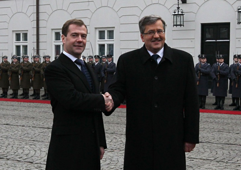 Prezydenci Dmitrij Miedwiediew i Bronisław Komorowski (fot. prezydent.pl)