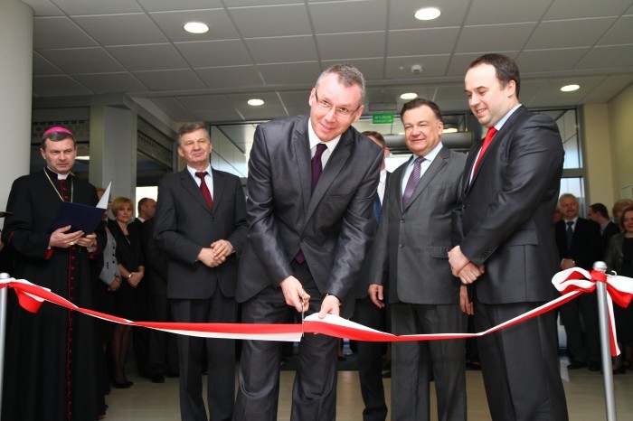 Mariusz Popielarz podczas otwarcia nowego budynku delegatury Urządu Marszałkowskiego w Ostrołęce