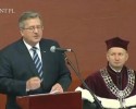 Wpadka prezydenta Komorowskiego na inauguracji roku akademickiego (VIDEO) 