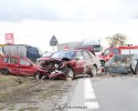 Zderzenie dwóch aut na DK61 w Kordowie. Dwie osoby ranne (WIDEO, ZDJĘCIA) 