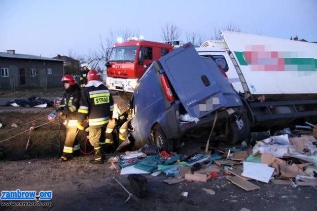 Wypadek w Woli Zambrowskiej (fot. zambrow.org)