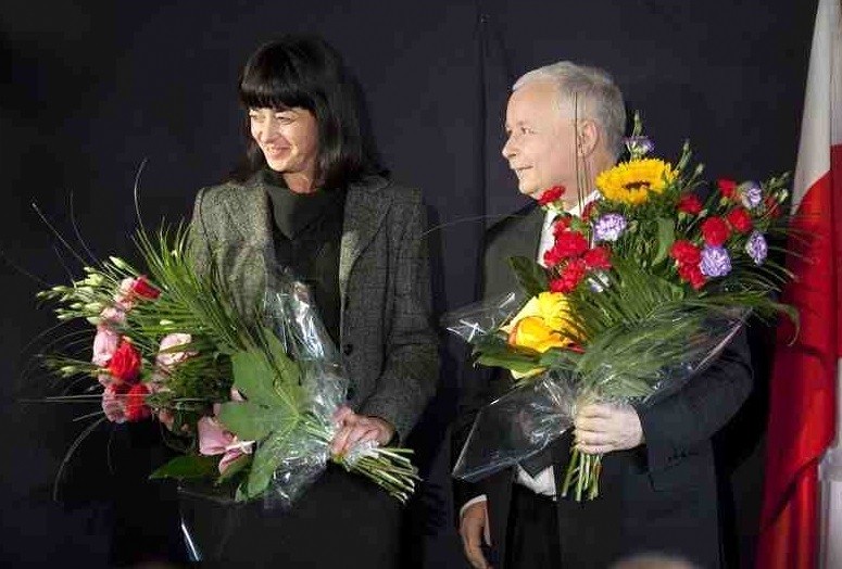 Zuzanna Kurtyka i Jarosław Kaczyński (fot. wybierzpis.org.pl)