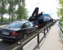 Kilkukilometrowy korek w Ostrołęce: Sznur samochodów od starego mostu do Wojciechowic [ZDJĘCIA] 