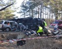 Tragiczny wypadek w Czarnowie: W karambolu czterech aut zginął mężczyzna [ZDJĘCIA] 