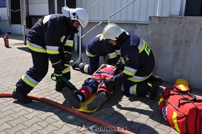 Ćwiczenia pożarnicze i ratownictwa chemiczno-medycznego w Baranowie fot. eOstrołęka