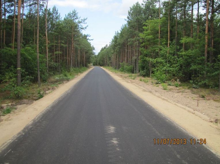 Oddanie ulicy Leśnej w Laskowcu fot. gm. Rzekuń