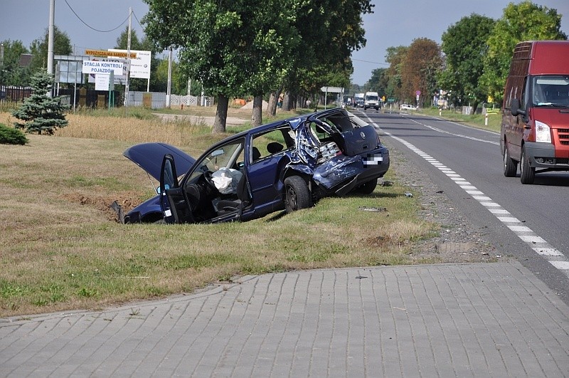 Kolizja na ul. Warszawskiej fot. eOstrołęka