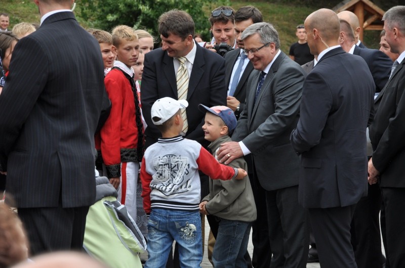 Prezydent Bronisław Komorowski odwiedził Baranowo fot. eOstrołęka