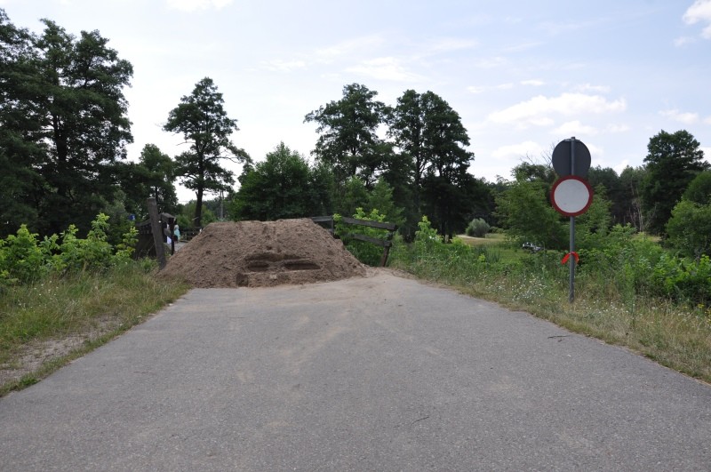 Drewniany most w Krukach zablokowany do końca sierpnia fot. eOstrołęka