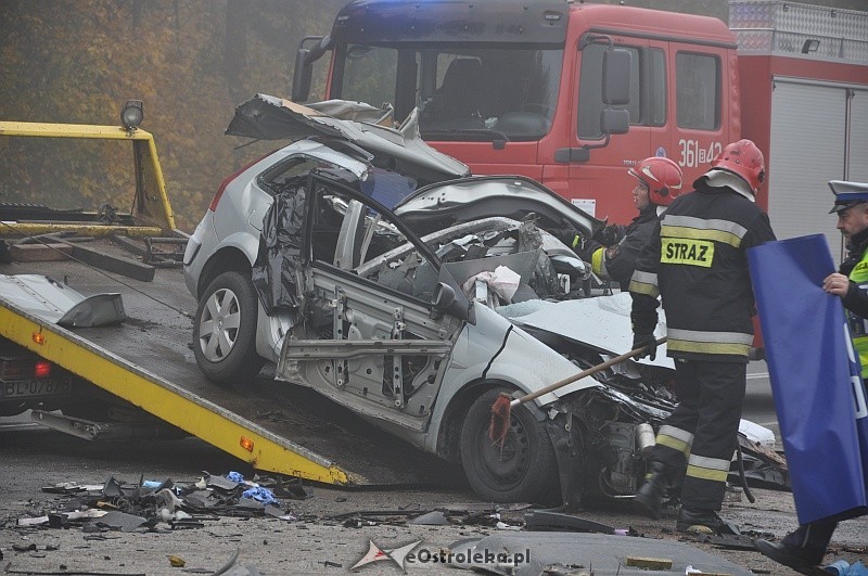 DK-61: Trzy osoby zginęły w wypadku na trasie Ostrołęka &#8211; Łomża fot. eOstrołęka.pl