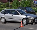 Ul. Bohaterów Warszawy: Zderzenie opla i mazdy, jedna osoba trafiła do szpitala [NOWE FAKTY, ZDJĘCIA]