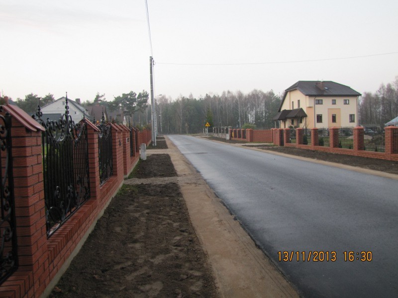 Ulica Leśna w Czarnowcu, fo. Urząd Gminu Rzekuń