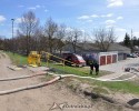 Ostrołęka: Strażacy dwukrotnie wypompowywali wodę w rejonie Narwi