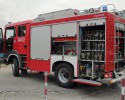 Dwa zastępy straży pożarnej usuwały plamę oleju na I AWP w Ostrołęce