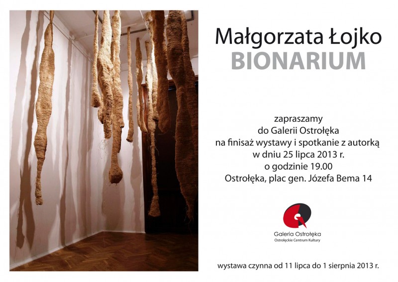 Wystawa instalacji Małgorzaty Łajko pt. &#8222;Bionarium&#8221; w Galerii Ostrołęka