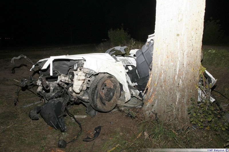 Suwałki: W wyniku wypadku zginął 29 latek, fot. podlaska.policja.gov.pl