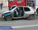 Wypadek w Gorzowie Wielkopolskim: 25-latek pod wpływem amfetaminy pędził kradzionym Citroenem Saxo [ZDJĘCIA]