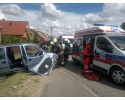 Poważy wypadek z udziałem dwóch osobówek w Obierwi. 5 osób rannych [ZDJĘCIA]