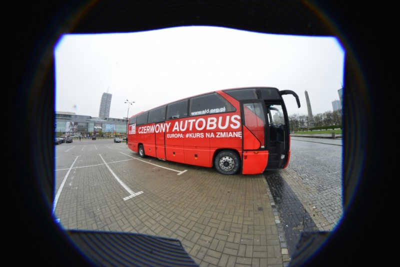 Czerwony Autobus SLD, fot. sld.org.pl
