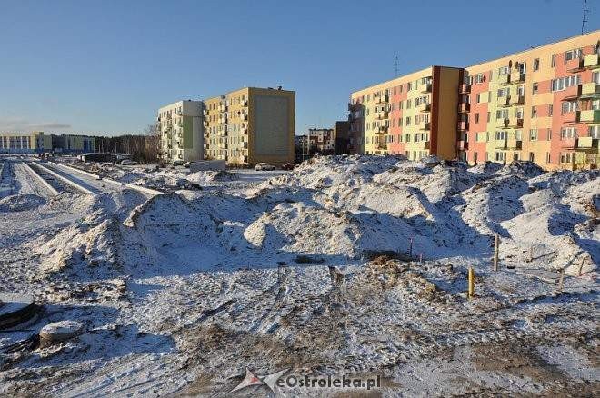 Pierwszy w 2014 roku śnieg w Ostrołęce, fot. eOstroleka.pl