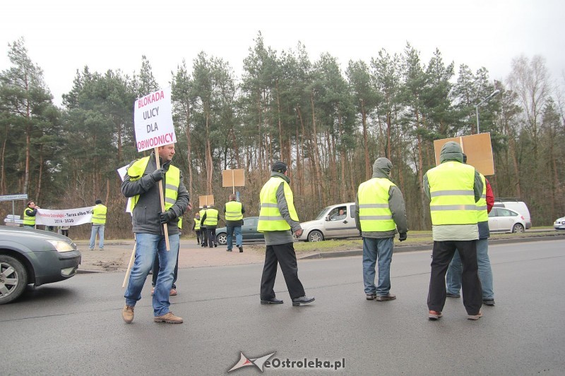 Protest w sprawie budowy obwodnicy Ostrołęki, fot. eOstroleka.pl