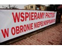 Ostrołęka wspiera protest rodziców dzieci niepełnosprawnych [ZDJĘCIA]